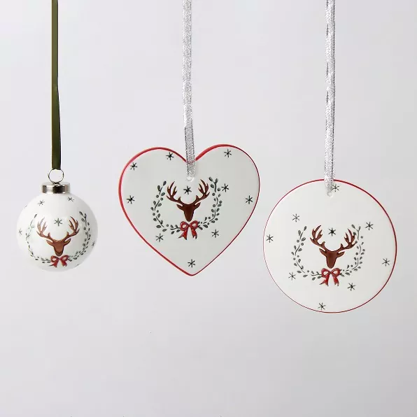 Јединствени ручно рађени керамички украси за божићно дрвце